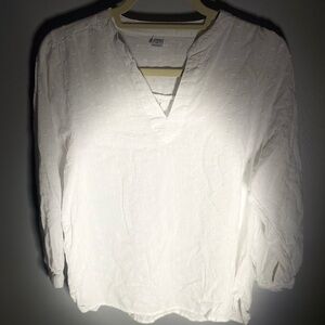 Old navy white peasant top